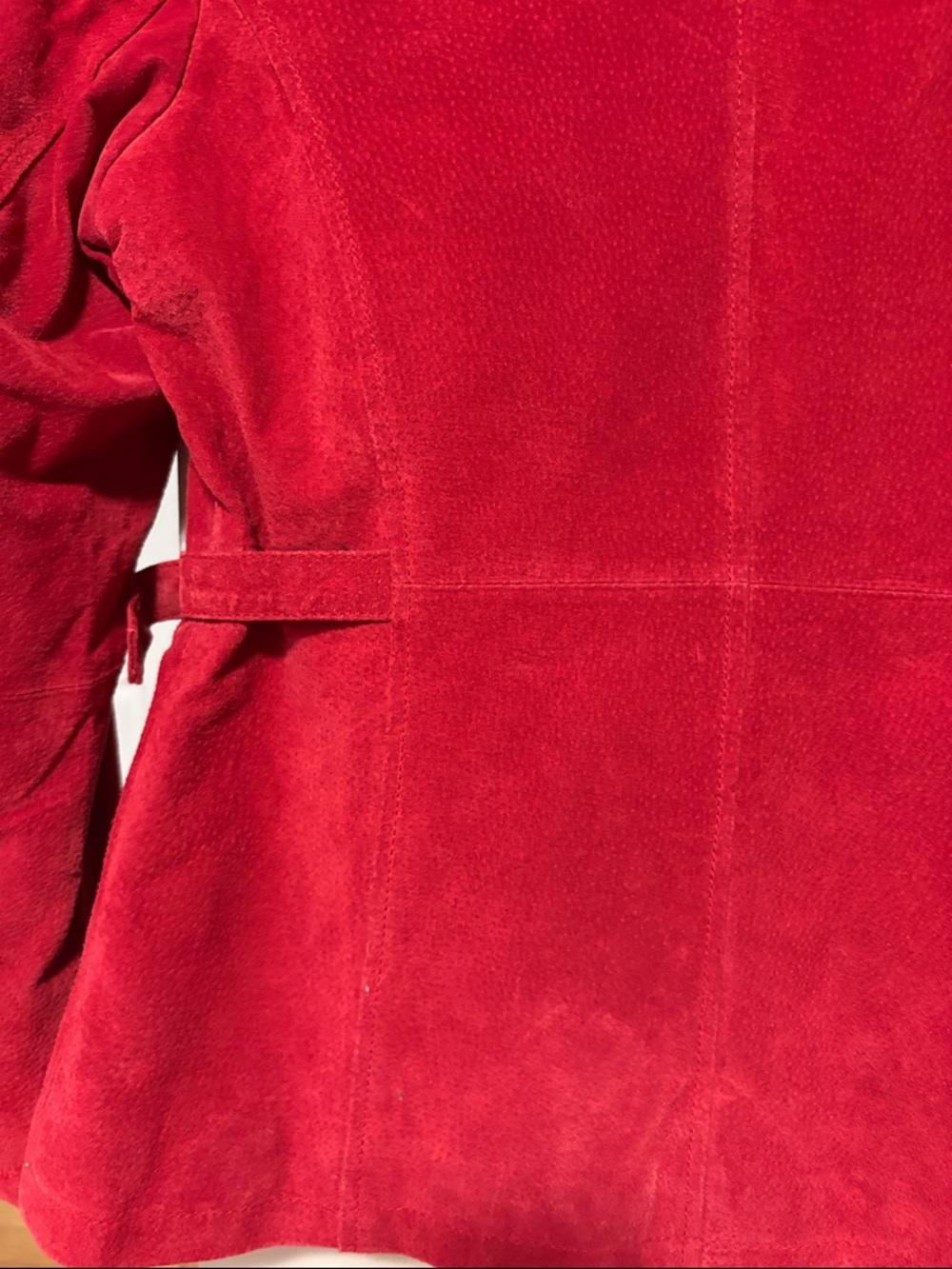 Relativity Red Suede Zip-Front Jacket - Picture 11 of 16